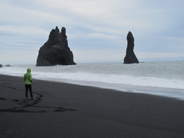 Students on study abroad in Iceland learning about geology n Iceland