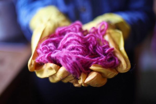 Knitting in Iceland, learning how to spin and dye your own wool