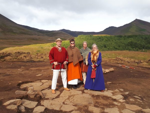 Students on study abroad in Iceland learning about viking settlers and settlement era in Iceland