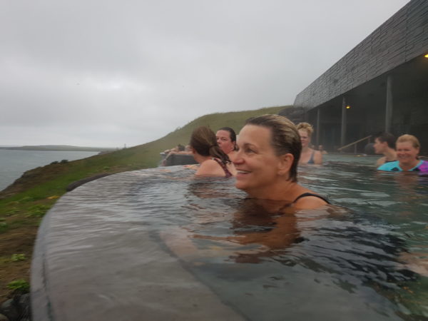 A group of women on all womens tour and solo female travel in Iceland
